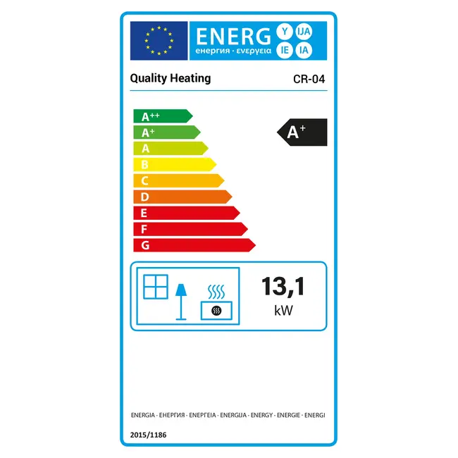 Pelletkamin - 13,1 kW - für 80-100 m² - 5 Stufen - Timer - CR04 Weiß – Bild 6